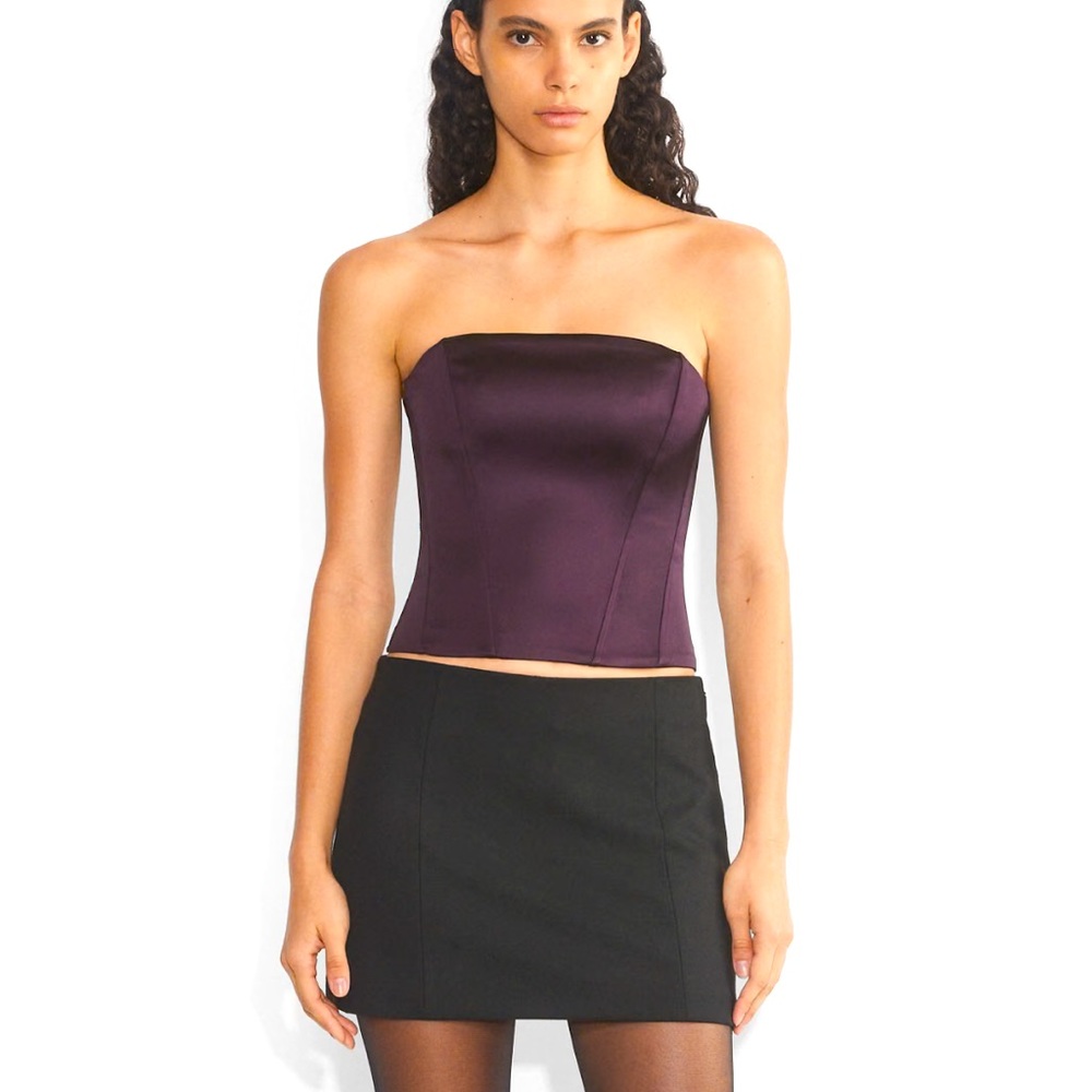 NWT ARITZIA TEN Castle Satin Bustier